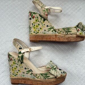 Tory Burch Penny Floral Wedges